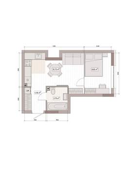 Студия квартира, вторичка, 33м2, 6/15 этаж