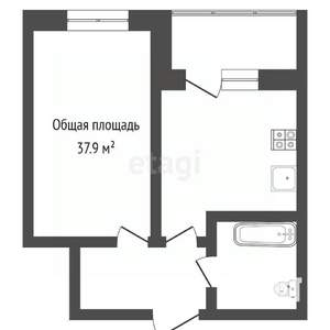 2-к квартира, вторичка, 38м2, 5/16 этаж