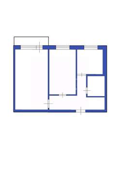 2-к квартира, вторичка, 45м2, 2/5 этаж