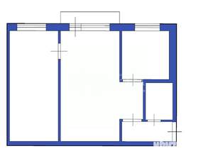 2-к квартира, вторичка, 43м2, 5/5 этаж