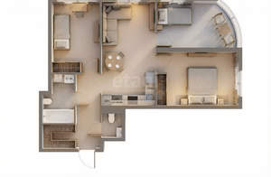 4-к квартира, вторичка, 76м2, 14/15 этаж