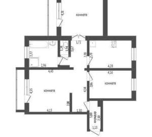 3-к квартира, вторичка, 89м2, 3/10 этаж