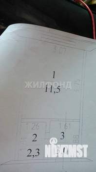 1-к квартира, вторичка, 17м2, 7/9 этаж