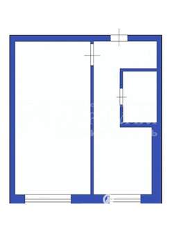 1-к квартира, вторичка, 30м2, 4/5 этаж