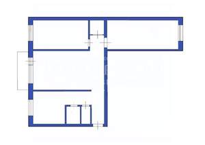 3-к квартира, вторичка, 58м2, 3/5 этаж