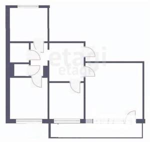 3-к квартира, вторичка, 59м2, 8/9 этаж