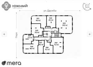 Студия квартира, вторичка, 69м2, 7/14 этаж