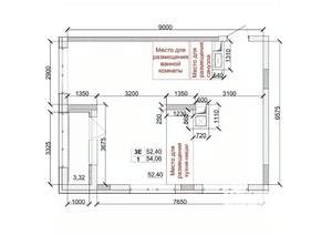 3-к квартира, вторичка, 54м2, 1/15 этаж