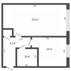 1-к квартира, вторичка, 30м2, 1/5 этаж