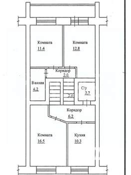 3-к квартира, вторичка, 77м2, 3/5 этаж