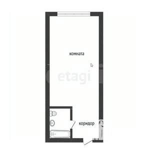 Студия квартира, вторичка, 16м2, 7/9 этаж