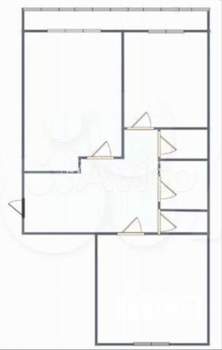 2-к квартира, вторичка, 50м2, 1/5 этаж