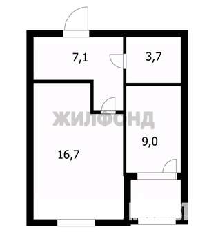 1-к квартира, вторичка, 37м2, 5/12 этаж