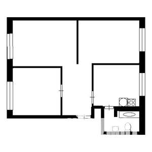 3-к квартира, вторичка, 68м2, 1/10 этаж