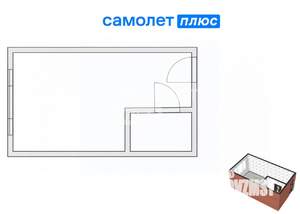 1-к квартира, вторичка, 17м2, 9/9 этаж