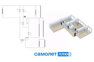 3-к квартира, вторичка, 97м2, 8/10 этаж