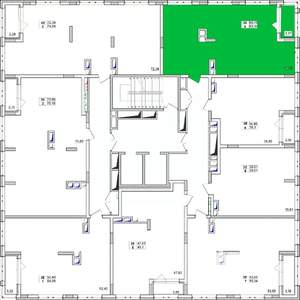 3-к квартира, строящийся дом, 62м2, 5/15 этаж