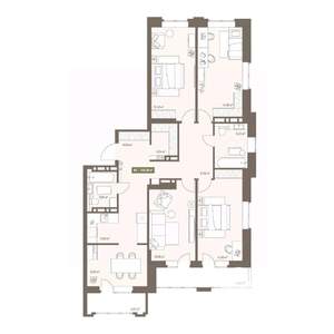 5-к квартира, вторичка, 108м2, 13/16 этаж