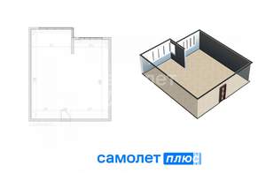 2-к квартира, сданный дом, 46м2, 5/7 этаж