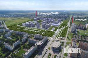 1-к квартира, строящийся дом, 38м2, 4/12 этаж