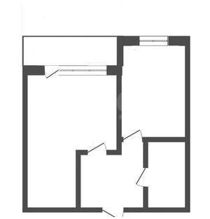 1-к квартира, вторичка, 32м2, 4/5 этаж