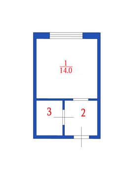 1-к квартира, вторичка, 19м2, 4/5 этаж