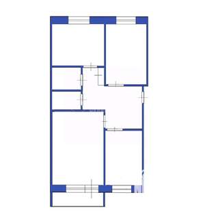 3-к квартира, вторичка, 67м2, 5/5 этаж