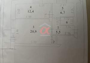 2-к квартира, вторичка, 48м2, 3/3 этаж