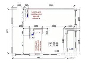 3-к квартира, вторичка, 55м2, 12/15 этаж