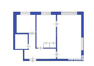 2-к квартира, вторичка, 44м2, 1/5 этаж