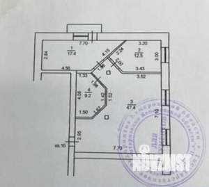 3-к квартира, вторичка, 87м2, 5/5 этаж