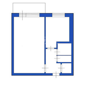 1-к квартира, вторичка, 31м2, 5/5 этаж