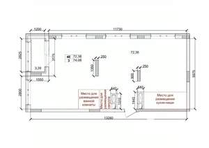 4-к квартира, вторичка, 74м2, 10/15 этаж
