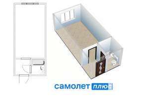 1-к квартира, вторичка, 23м2, 8/9 этаж