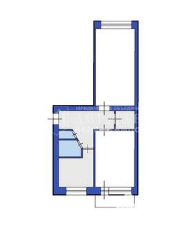 2-к квартира, вторичка, 45м2, 2/5 этаж