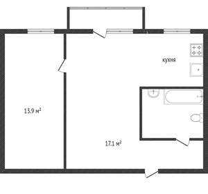 2-к квартира, вторичка, 44м2, 2/5 этаж