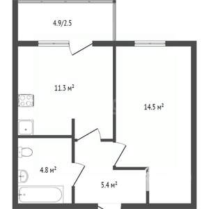 Студия квартира, вторичка, 42м2, 8/10 этаж