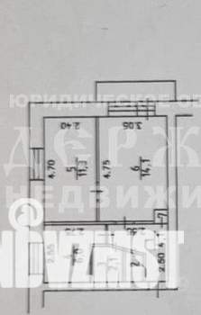 2-к квартира, вторичка, 39м2, 2/5 этаж