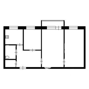 3-к квартира, вторичка, 61м2, 3/5 этаж