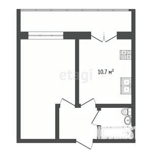 1-к квартира, вторичка, 36м2, 7/15 этаж