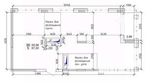 3-к квартира, вторичка, 66м2, 8/15 этаж