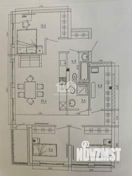 3-к квартира, вторичка, 88м2, 1/15 этаж