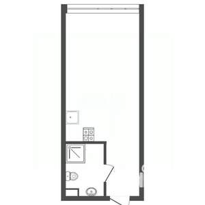 Студия квартира, вторичка, 28м2, 6/7 этаж