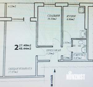 2-к квартира, вторичка, 45м2, 5/9 этаж