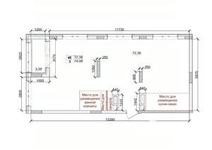 4-к квартира, вторичка, 74м2, 9/15 этаж