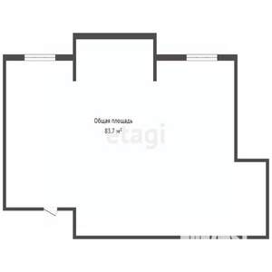 3-к квартира, вторичка, 84м2, 1/8 этаж