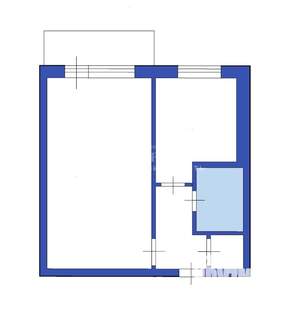 1-к квартира, вторичка, 32м2, 5/5 этаж