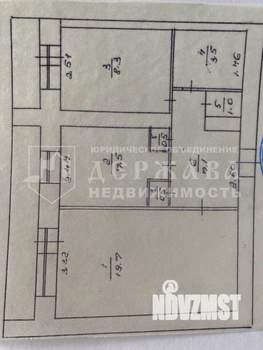 2-к квартира, вторичка, 54м2, 2/12 этаж