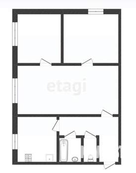 3-к квартира, вторичка, 48м2, 1/5 этаж