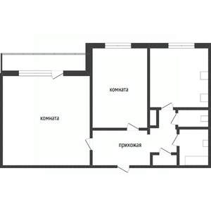 2-к квартира, вторичка, 51м2, 9/10 этаж